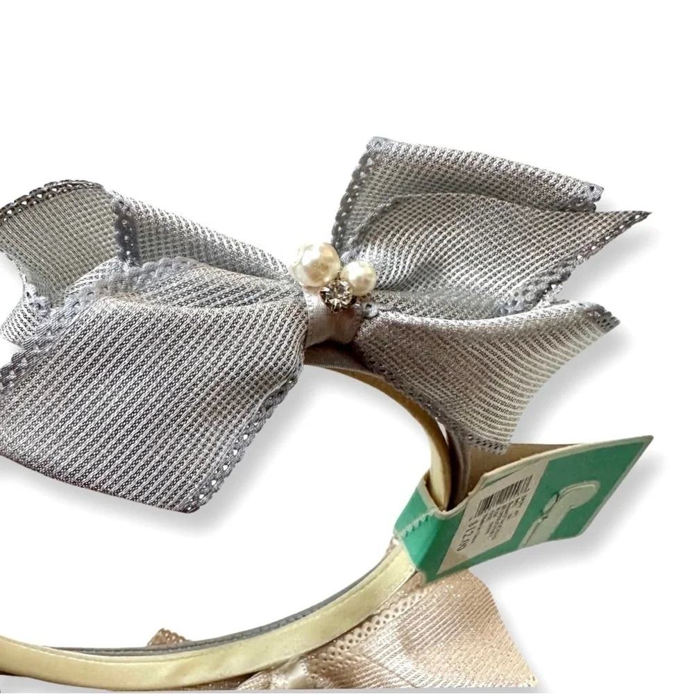 ⭐️ 5 for $25 Set of 2 Girls Headbands Gray & Beige Copper Key Accessories